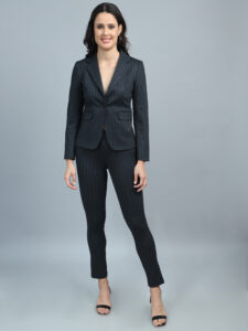 Lycra lightweight expandable Suits (Broad Stripes Black Grey  )