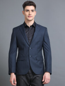 Comfort fit ,fpormal  jacket ,lined (DK Blue )